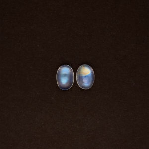 Blue Sheen Moonstone Pair - M0208